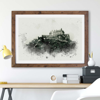 Edinburgh Castle in Scotland - Framed Print