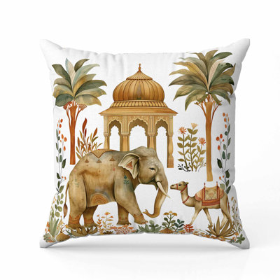Oreiller en faux suède Royal Rajasthan