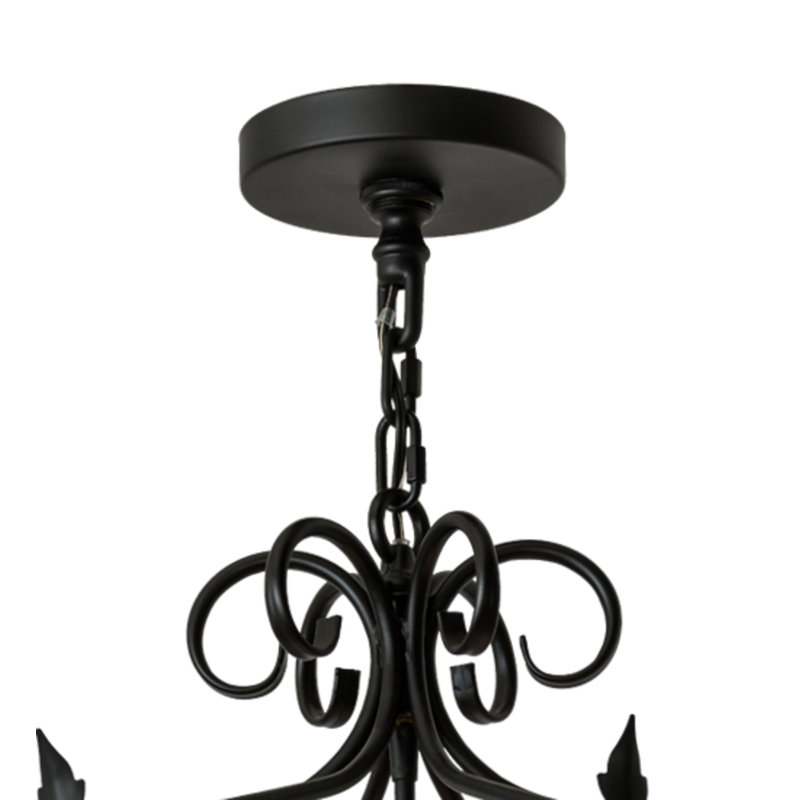 Lustre géométrique à 6 lumières Regency