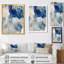«Blue and Gold Marble Clouds III», peinture sur toile-67380502-67380503-119770582
