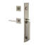 Viaggio Quadrato One-Piece Handleset With D Grip With Quadrato Rosette And Milano Lever-1316816602-1316816549-1316816604