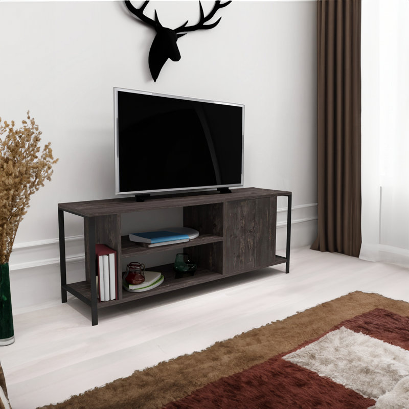 Meuble télé pour téléviseur de 50 po ou moins Zydia, Noir