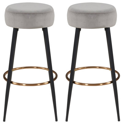 Tiana Yes Upholstered Velvet Bar Stool