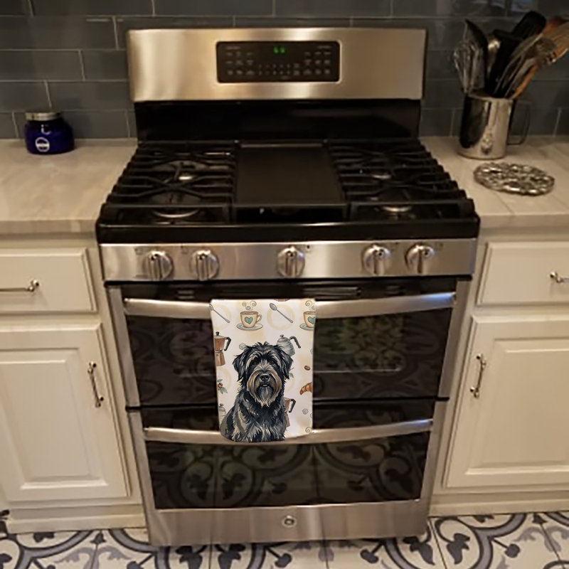 Bouvier des Flandres Coffee Bar Kitchen Towel, Bouvier des Flandres