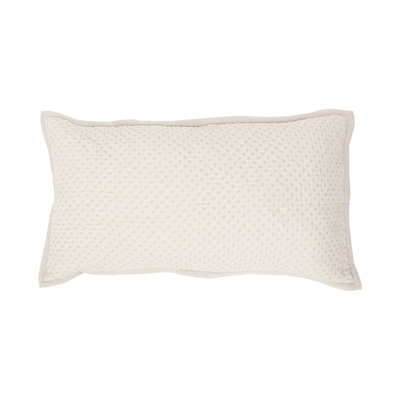 Paredes White/Tan 100% Cotton Piece Sham
