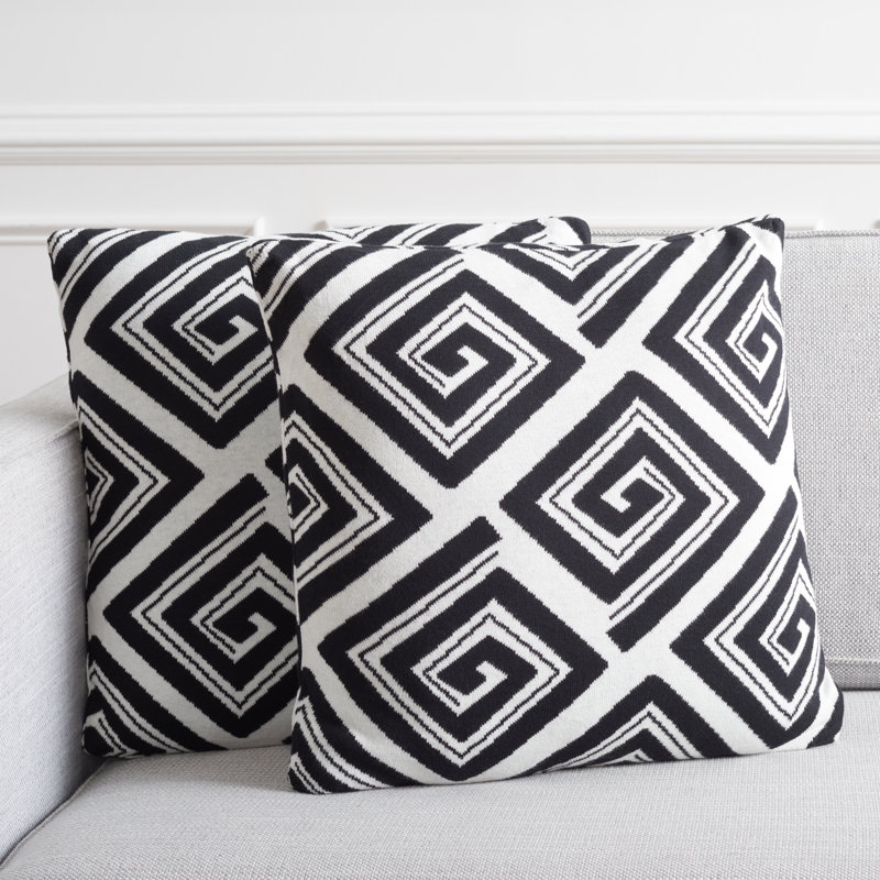 Geometric Reversible Throw Pillow