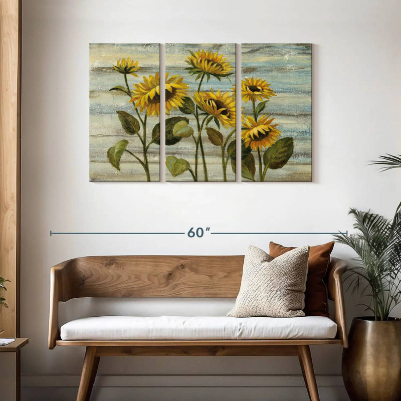 Harnek Cottage Sunflowers, 28" H x 45" W