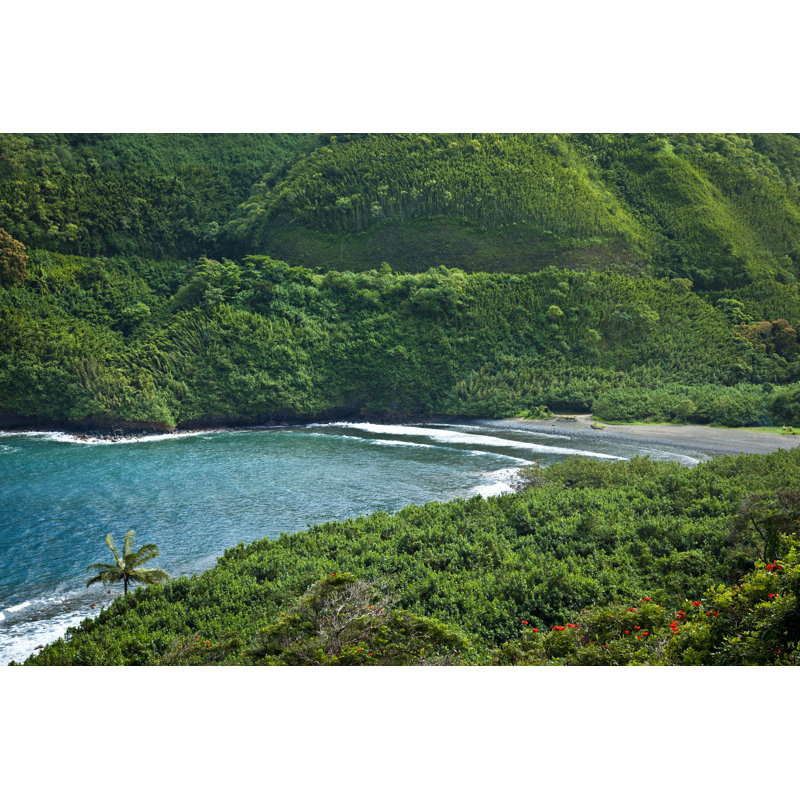 Black Beach - Wrapped Canvas Print, 30cm H x 46cm W x 3.8cm D
