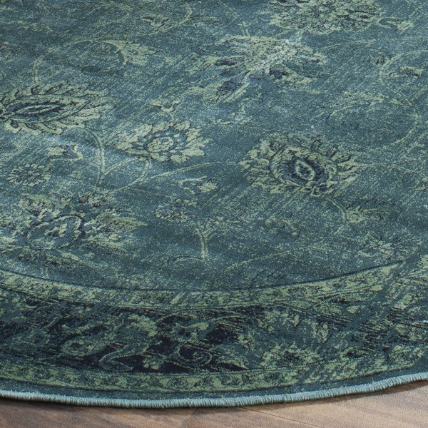 Drumcrow Oriental Viscose Area Rug, Round 183 cm