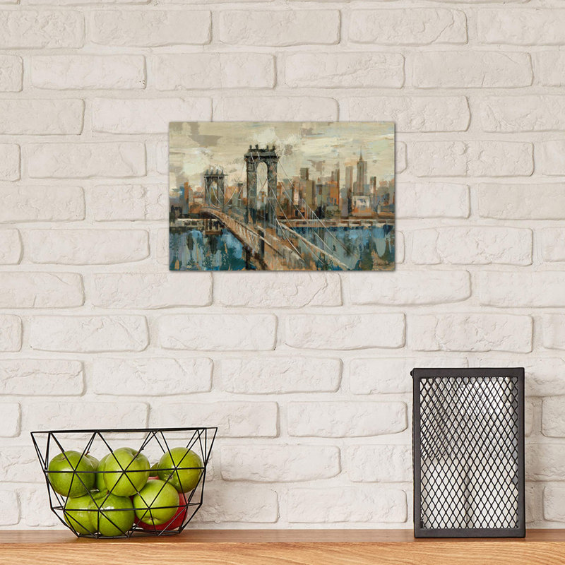 New York View by Silvia Vassileva - Wrapped Canvas Painting, 20.32cm H x 30.48cm W x 1.91cm D
