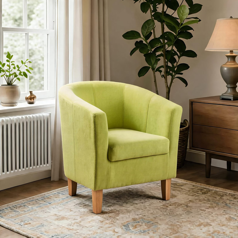 Bedford 67cm Tub Accent Occasional Chair, Green