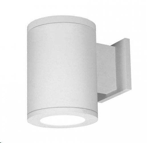 Tube LED Outdoor Armed Sconce, 9.5" H x 6" W, White