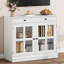 Buffet avec 2 portes vitrées