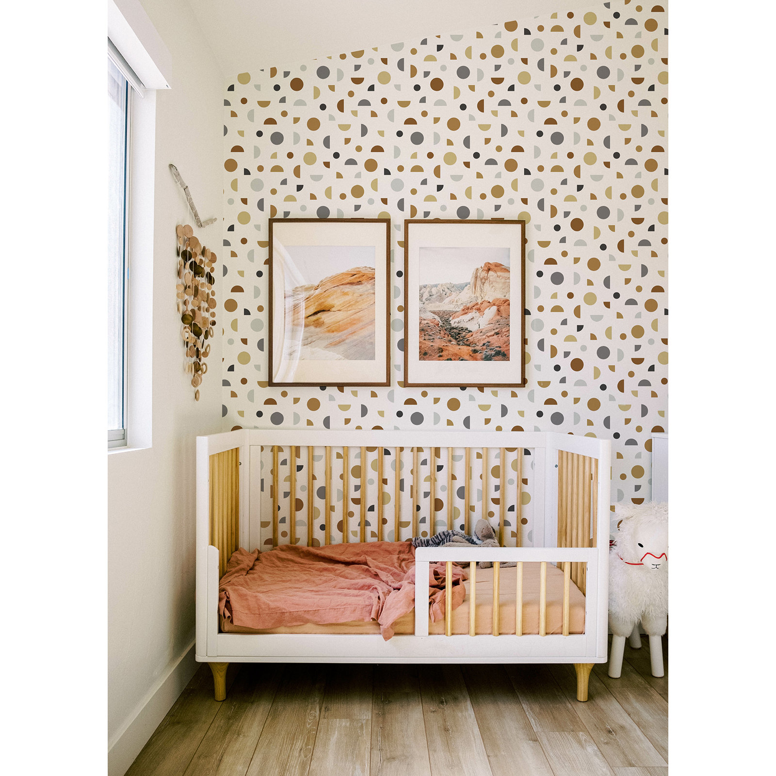 Newark Mid-Century Geometric Wallpaper, Neutral