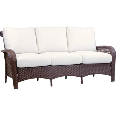 Coralvine 78'' Wide Premium All-Weather Wicker Patio Sofa with Cushions