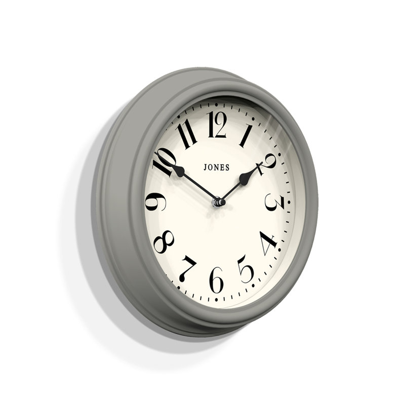 Venetian Acrylic Wall Clock, Grey