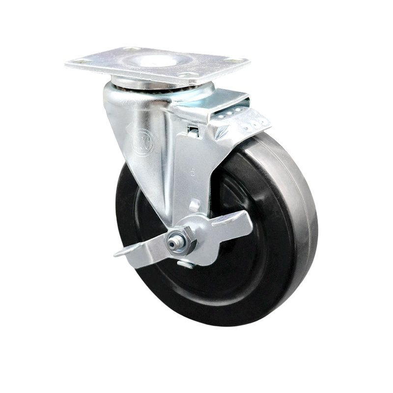 Hard Rubber Swivel Caster