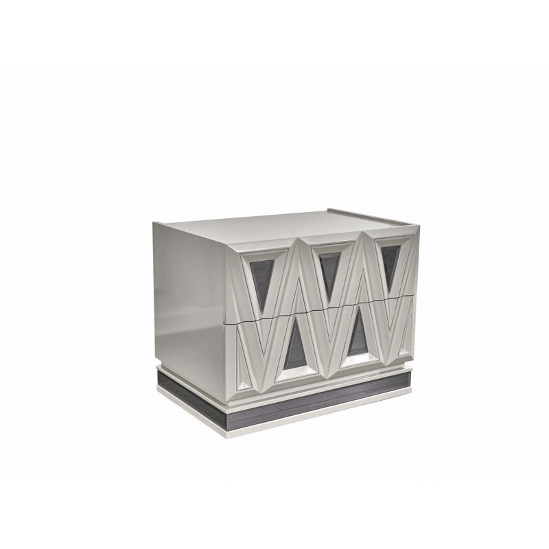 Table de chevet 2 tiroirs