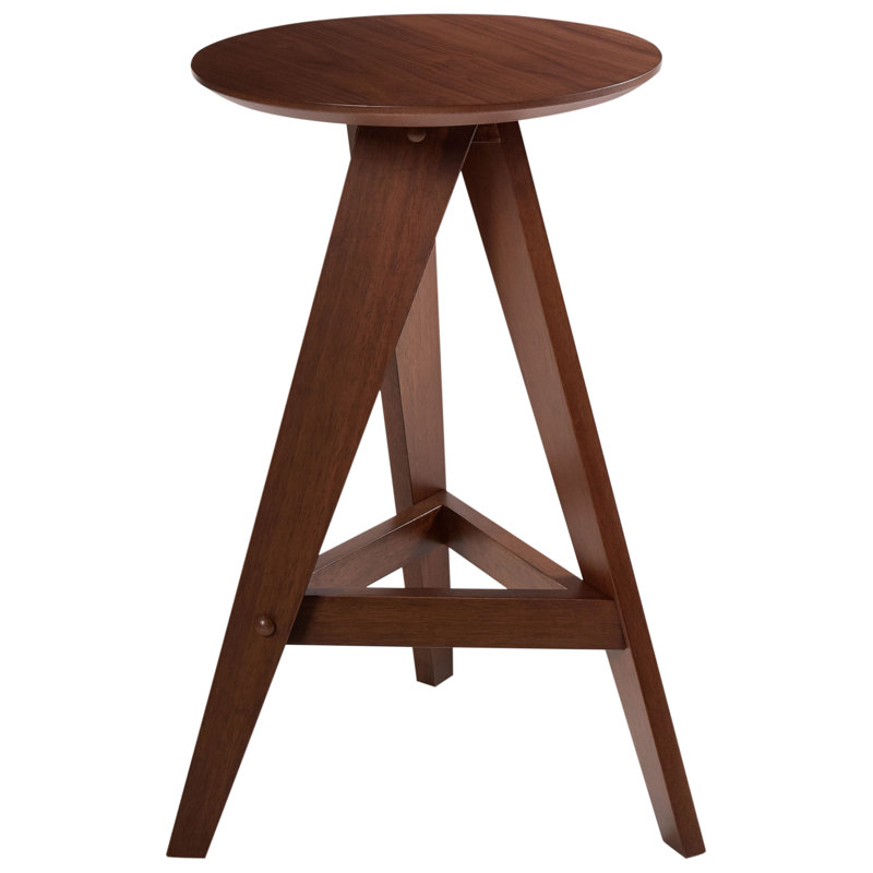 Set of 2 Wooden Bar Stools AROMA, Dark Brown