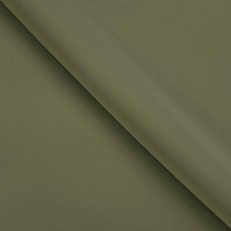 Panneau de rideau obscurcissant moderne unie Bertrand, Vert olive, L 52 po x L 63 po