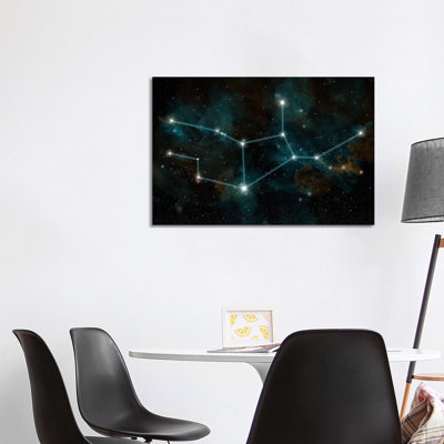 The Constellation Virgo The Virgin by Marc Ward - Wrapped Canvas Print