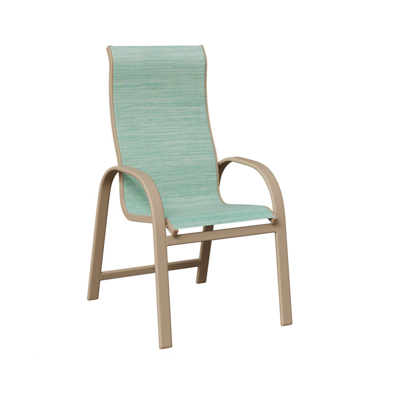 Chaise en aluminium Amma Sahara Speckle, Paysage marin, Aluminium moucheté Sahara