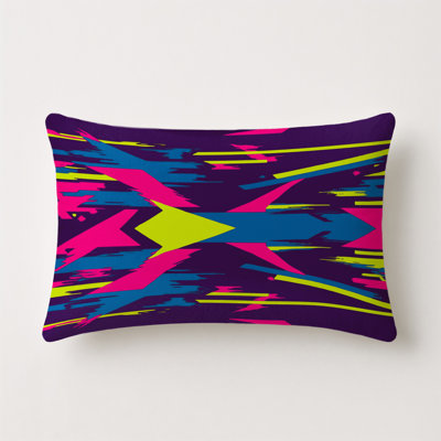 Warp Line Indoor And Outdoor Throw Pillow