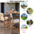 3 Piece Outdoor Bar Set With Table & 2 Stools With High-quality Wood