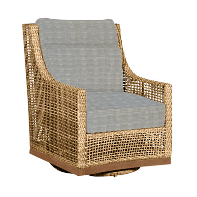 Peninsula Swivel Glide Light Raffia/Sandalwood