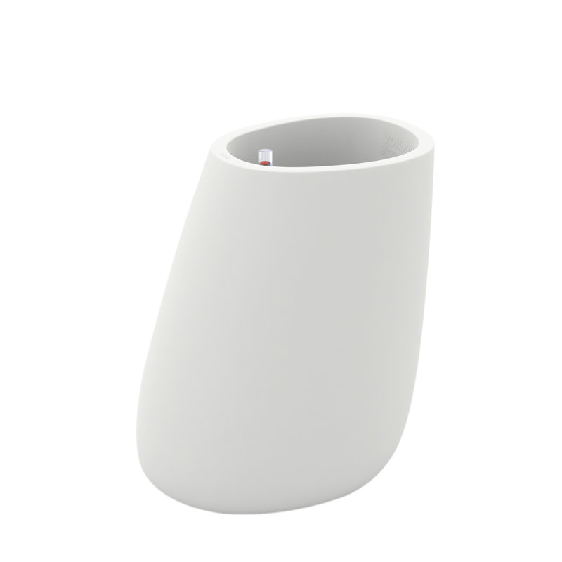 Pot de fleurs en résine Stone, H 27,5 po x l 23,5 po x P 18,25 po, Blanc
