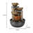 Indoor/Outdoor Resin Tabletop Waterfall Fountain With LED Light Desktop Fountains Office Home Decoration Holiday Gifts