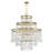 Luna 15-Light Chandelier in Warm Brass-458601398