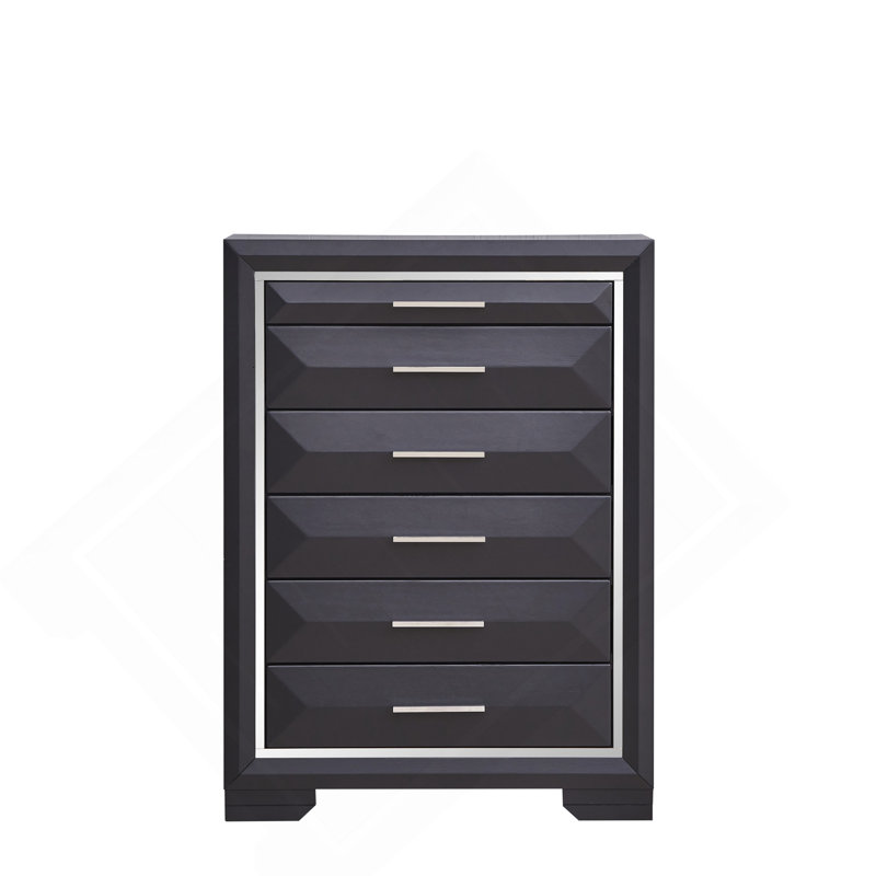 Coffre de rangement G01600-CH, noir