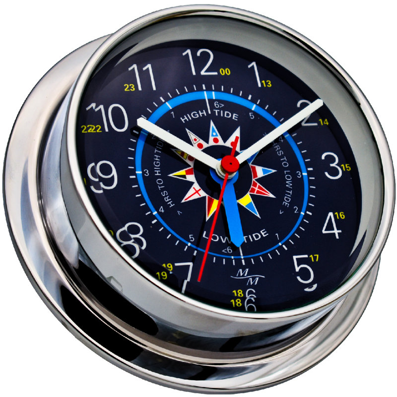 Metal Wall Clock, Chrome