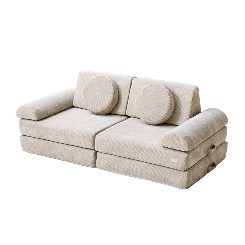 Playrama Montessori Kids Play  Sofa, Beige