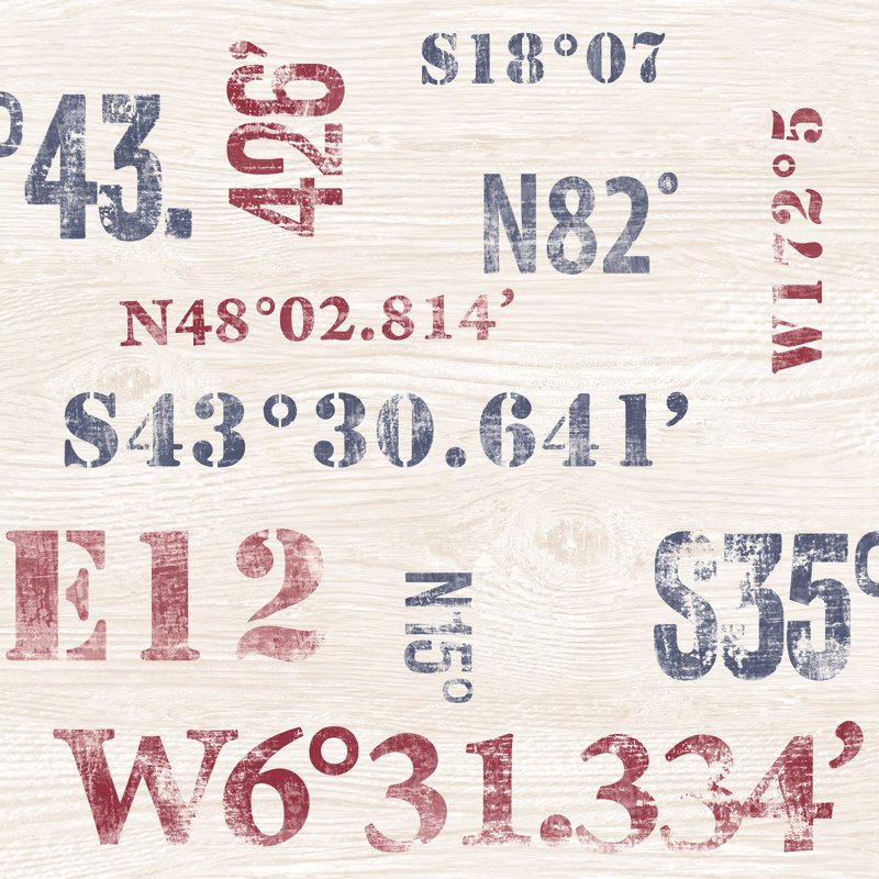 10m x 53cm Matte Non-Pasted Wallpaper Roll, Navy Blue/Red