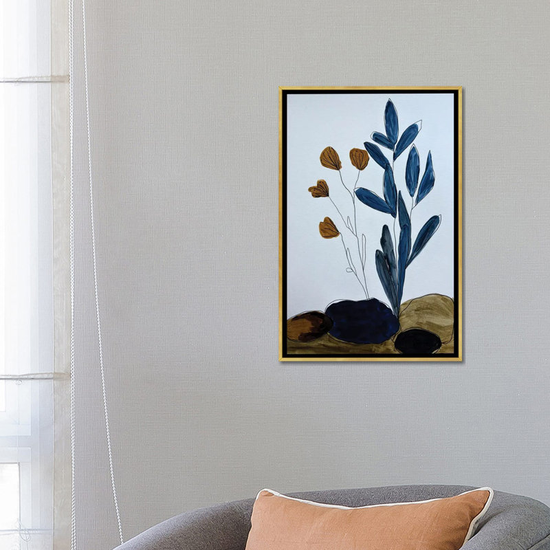 Nouveau printemps - reproduction d'art murale - toile encadrée, H 26 po x l 18 po, Doré