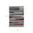 3' X 5' Gray Black And Red Striped Washable Indoor Outdoor Area Rug