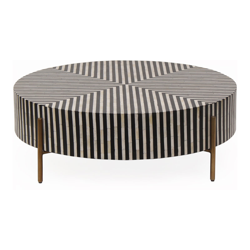 Chameau Coffee Table, 12" H x 36" L x 36" W