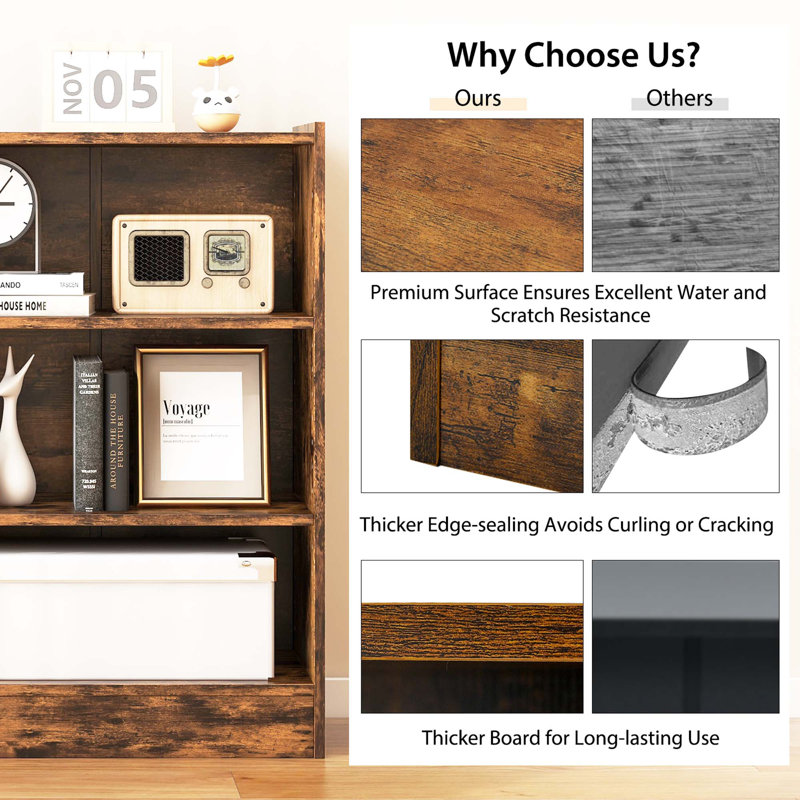 Bookcase, Rustic Brown