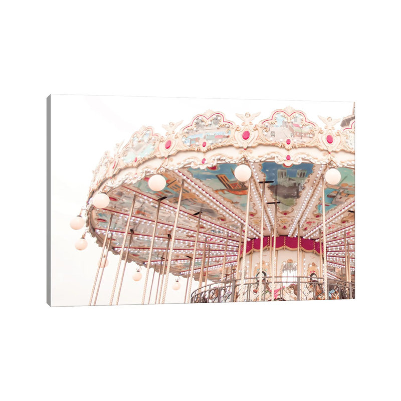 Paris Carousel V by Grace Digital Art Co - Wrapped Canvas Gallery-Wrapped Canvas Giclée, 20.32 cm H x 30.48 cm W