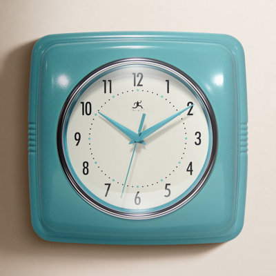 Orrwell Square Plastic Wall Clock 9.25 Inches