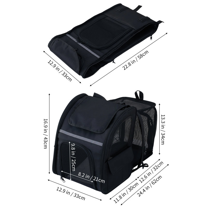 Oxford Fabric, Mesh, Metal Pet Carrier