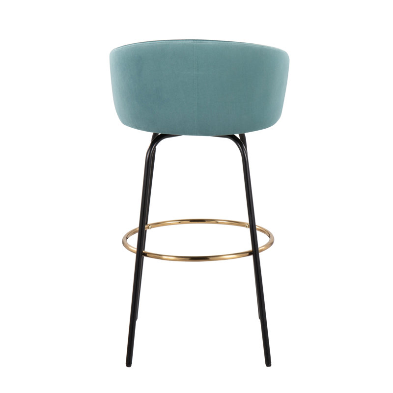 Tabouret de bar contemporain / glam, Sarcelle