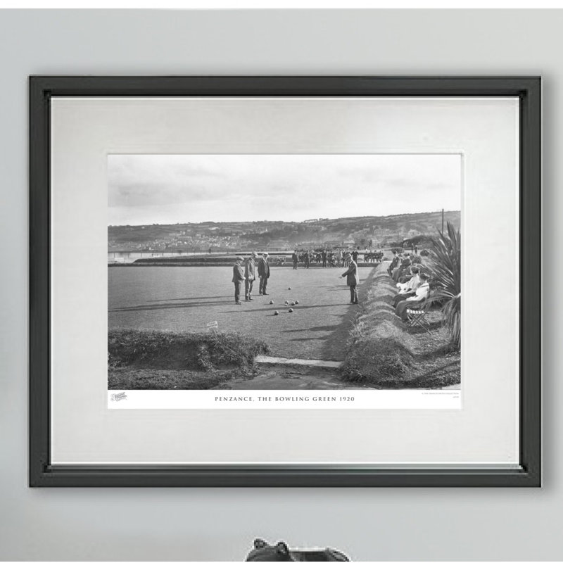 Penzance, The Bowling Green 1920 - Single Picture Frame Print, 40cm H x 50cm W x 2.3cm D
