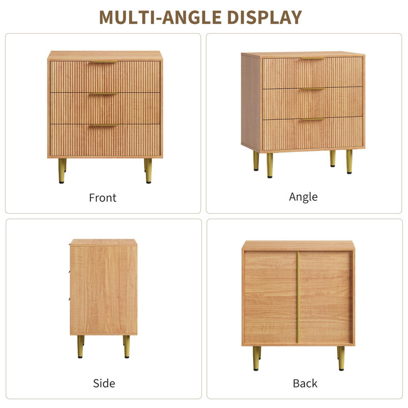 71.1cm W 3 - Drawer Chest of Drawers