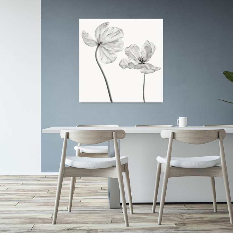 Art contemporain tulipe contemporaine, H 32 po x l 32 po