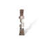 Ornement de plancher abstrait en bois sculpté