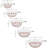 20-Piece Glass Bowls with Lids Set - Strawberry Design Mixing Bowls Set with Multiple Sizes