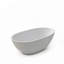 Baignoire profonde de 65 po à surface solide blanc mat avec contour antidérapant